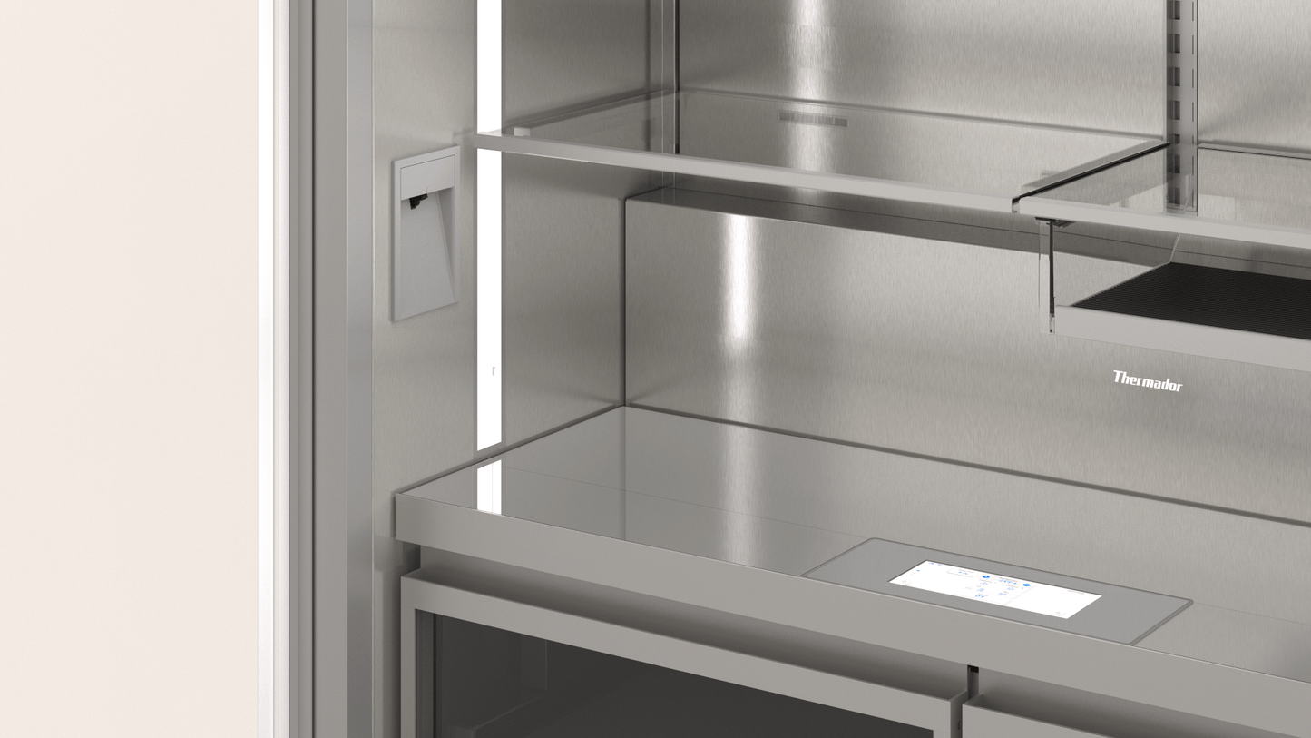Thermador T48BT122NS Freedom®, Built-In French Door Bottom Freezer, Stainless Steel