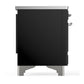 Ilve UMDIB40NR3BKC Ilve Umdib40Nr3Bkc Majestic Iii 40 Inch Induction Range With 6 Elements, 3.82 Cu. Ft. Total Oven Capacity (Triple Glass Door, Glossy Black, Chrome)