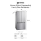Verona VEFFD3316RISL Verona Veffd3316Risl 33 Inch Freestanding French Door Refrigerator With 16.5 Cu. Ft. Capacity, Automatic Ice Maker, Recessed Handle