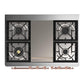 Ilve UMD40FNR3BGP Ilve Umd40Fnr3Bgp Majestic Iii 40 Inch Dual Fuel Range With 6 Burners And Griddle, Dual Function Burner Up To 25,000 Btu (Natural Gas, Triple Glass Door, Blue Grey, Copper)
