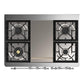 Ilve UMD40FNR3BUC Ilve Umd40Fnr3Buc Majestic Iii 40 Inch Dual Fuel Range With 6 Burners And Griddle, Dual Function Burner Up To 25,000 Btu (Natural Gas, Triple Glass Door, Burgundy, Chrome)