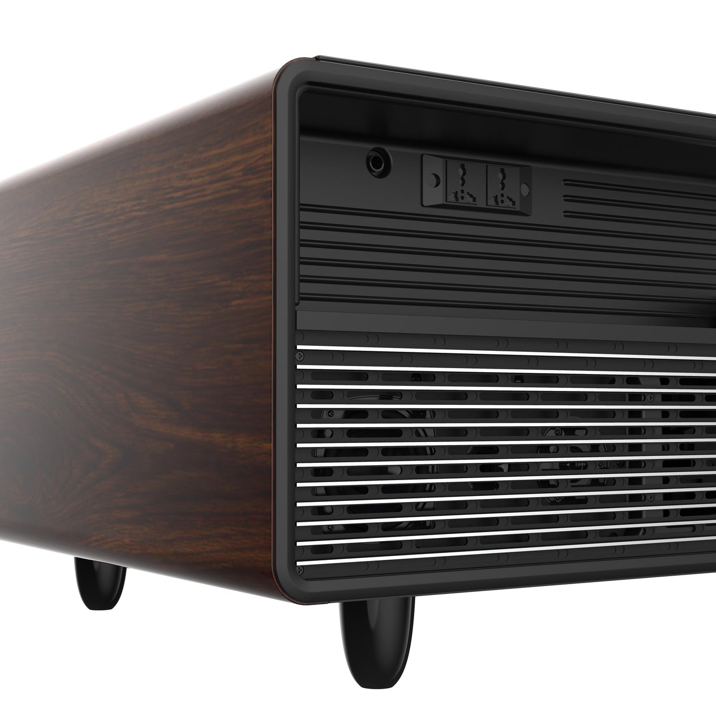 Forno FCTFR700651WD Forno Evoluto Tavolo 51-Inch Smart Coffee Table With Wood-Accent Sides - Dual Cooling Zones, Wireless Charging Pad & Built-In Bluetooth Speakers