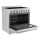 Forno FFSEL601136 Forno Paolo 36 Inch Freestanding Electric Range, Stainless Steel, 5.44 Cu.Ft, True Convection Oven, Energy Efficient