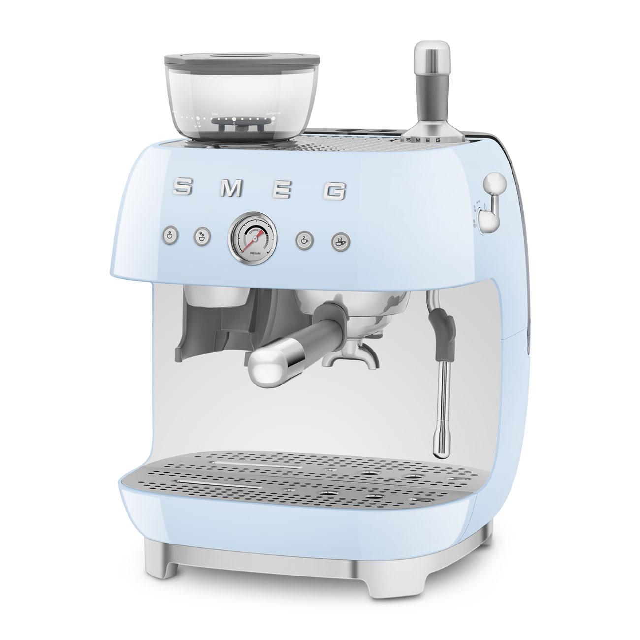 Smeg EGF03PBUS Espresso Coffee Machine Pastel Blue Egf03Pbus