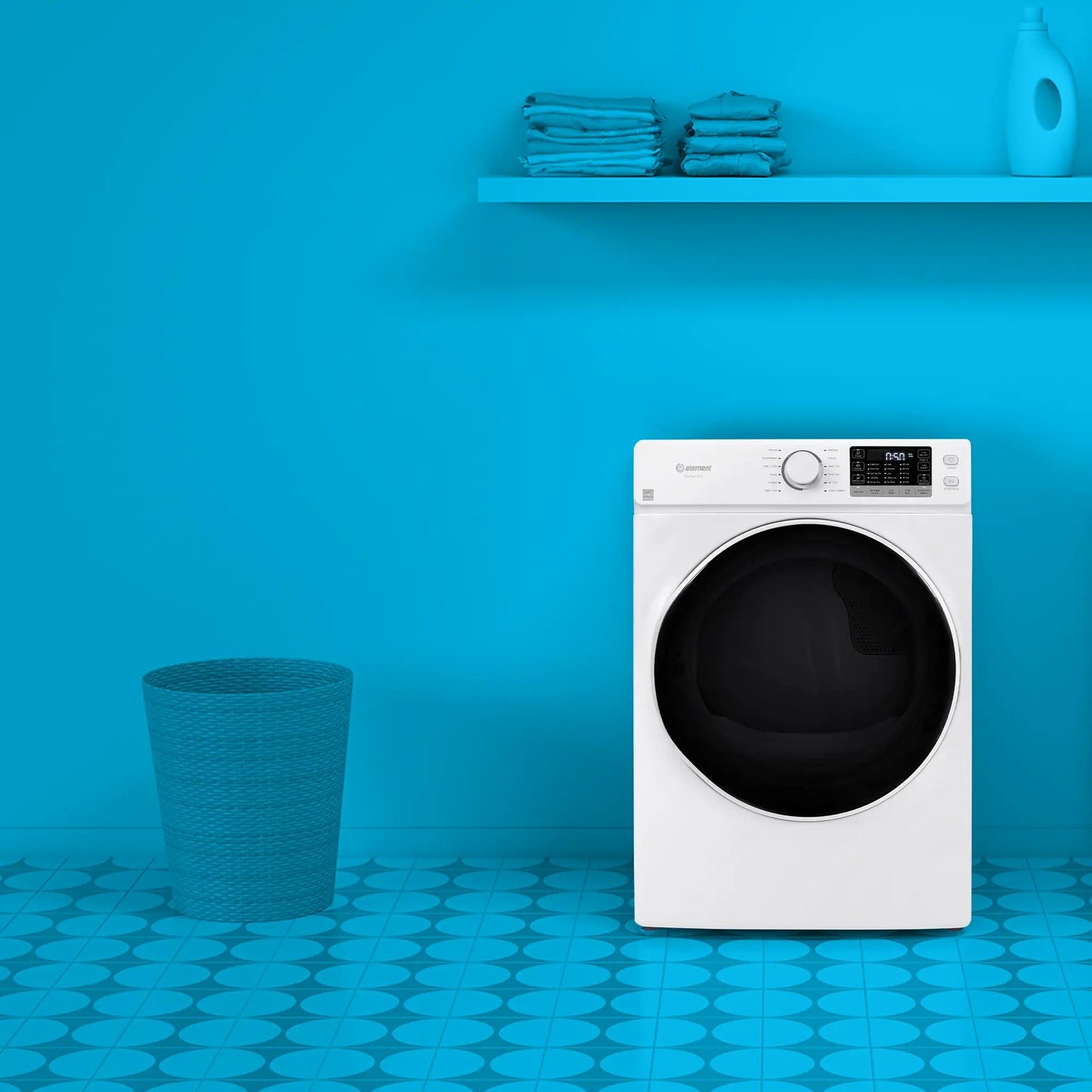 Element Appliance EFD8027EBW Element 8.0 Cu. Ft. Front Load Electric Dryer - White, Energy Star (Efd8027Ebw)