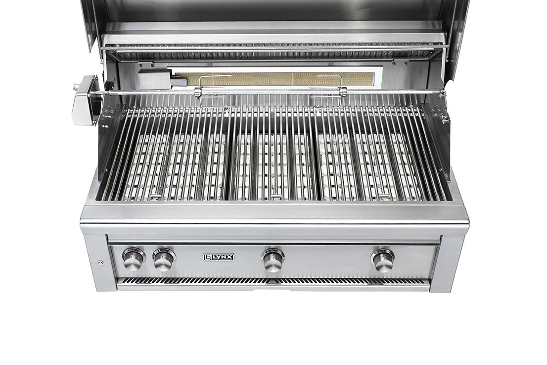 Lynx L42R3GLLP 42" Built-In Grill W/ Rotisserie - Glacier