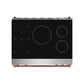 Thor Kitchen RSI36RSG 36 Inch Professional Induction Range With Tilt Panel Touch Control In Stainless Steel And Rose Gold Gordon Ramsay Series