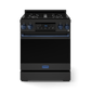Thor Kitchen RSG30BLPBLU 30 Inch Professional Lp Range With Tilt Panel Touch Control In Matte Black/Blue Gordon Ramsay Series - Rsg30Blp-Blu