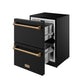 Thor Kitchen RF24UBBRZ 24 Inch Undercounter Built-In Or Freestanding Drawer Refrigerator - Black/Bronze Gordon Ramsay Series