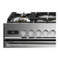 Verona VUFSGE486DSS Verona Vufsge486Dss 48 Inch Ultima Collection Dual Fuel Range With 6 Brass Sealed Burners, 5.8 Cu. Ft. Oven Capacity, Digital Clock In Stainless Steel