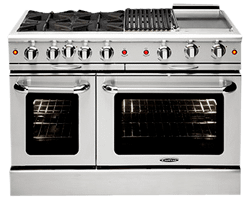 Capital MCOR484BGN Culinarian 48" Gas Manual Clean Range - Ng