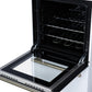 Forno FFSEL605220WHT Forno Pallerano 20 Inch Freestanding Electric Range In White With Antique Brass, Compact Design