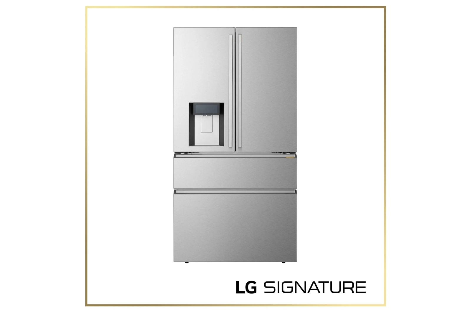 Lg UM22WZH98S Lg Signature 22 Cu. Ft. Counter-Depth With Zero Clearance™ 4-Door French Door Refrigerator With Thin Door Design