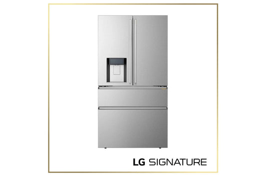 Lg UM22WZH98S Lg Signature 22 Cu. Ft. Counter-Depth With Zero Clearance™ 4-Door French Door Refrigerator With Thin Door Design