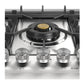 Ilve UHCPT95FSSLP Ilve Uhcpt95Fsslp Professional Plus Ii 36 Inch Built-In Gas Cooktop With Total Black Brass Burners, In Stainless Steel (5 Sealed Burners + Griddle, Liquid Propane)