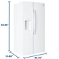 Ge Appliances GZE24NGYWW Ge® Energy Star® 23.6 Cu. Ft. Counter-Depth Side-By-Side Refrigerator With Extra Tall Dispenser And In-Door Icemaker