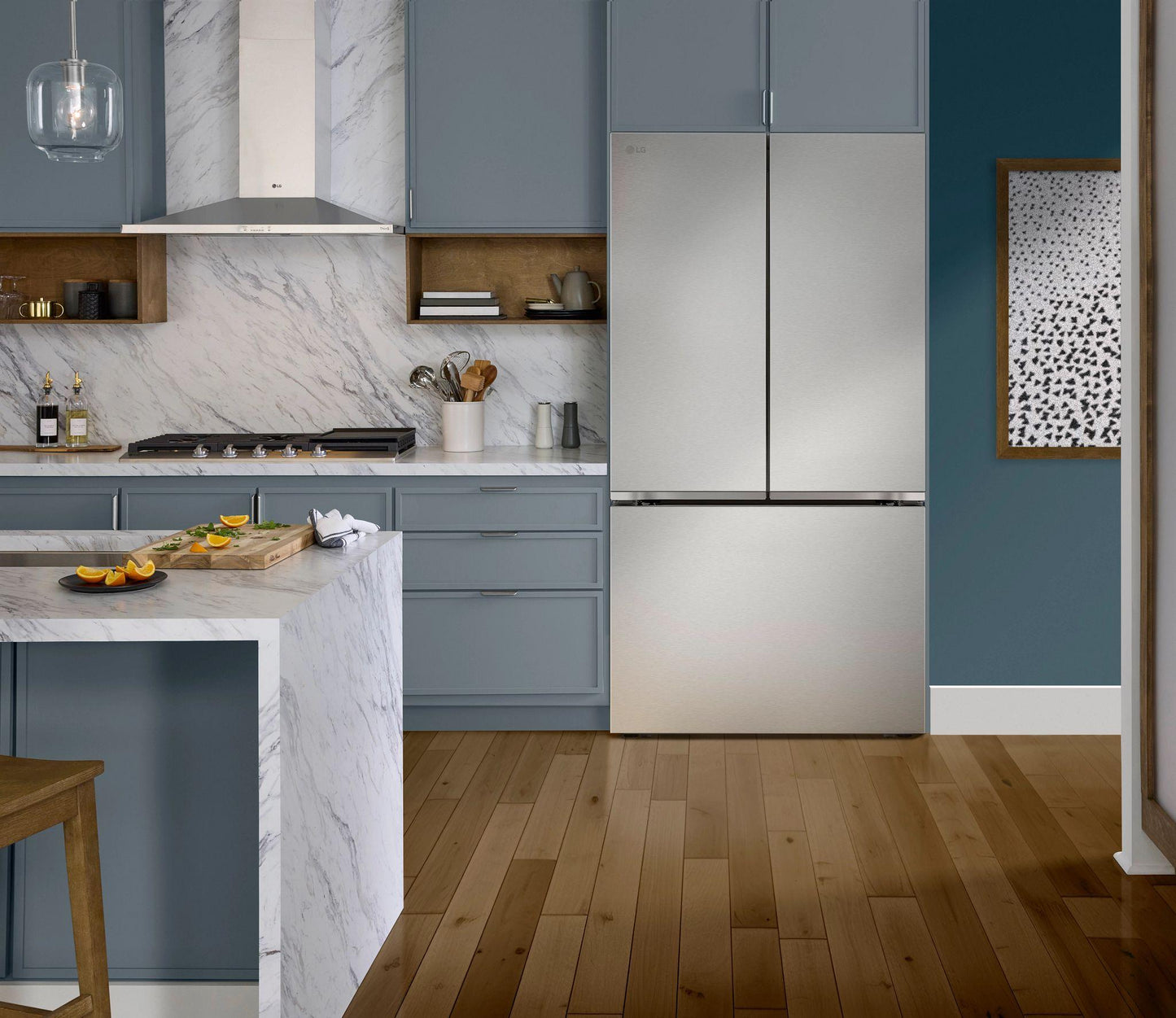 Lg LF25Z6211S 25 Cu. Ft. Counter-Depth Max&#8482; With Zero Clearance&#8482; 3-Door French Door Refrigerator With Thin Door Design