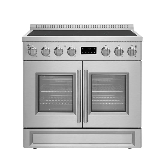 Forno FFSIN095036 Forno Torino 36 Inch French Door Induction Range With Air Fryer And True Convection Oven