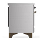 Ilve UMDIB40NR3SSB Ilve Umdib40Nr3Ssb Majestic Iii 40 Inch Induction Range With 6 Elements, 3.82 Cu. Ft. Total Oven Capacity (Triple Glass Door, Stainless Steel, Burnished)