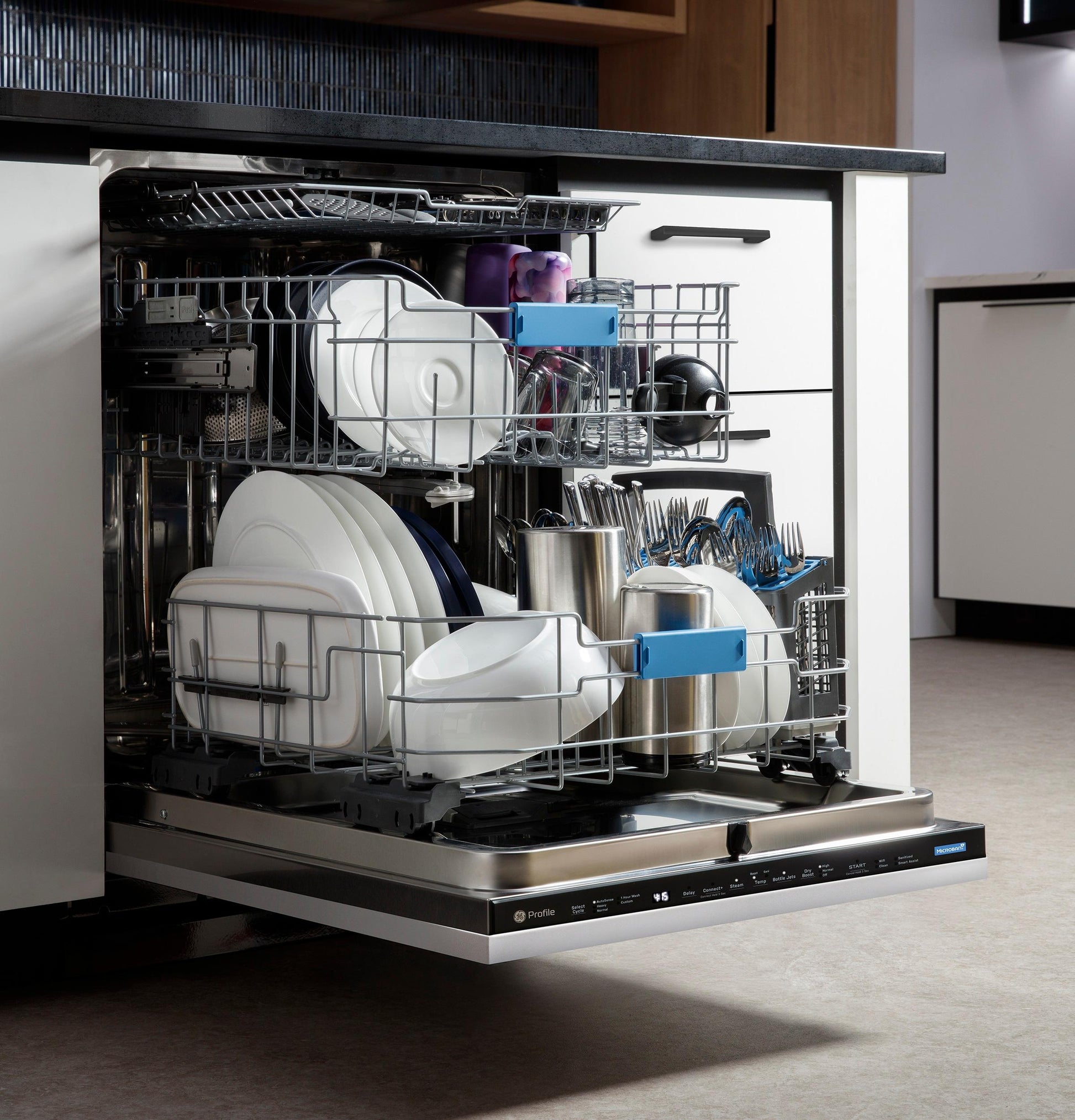 Ge Appliances PDT715SIYII Ge Profile™ Energy Star® Panel-Ready Top Control Stainless Interior Dishwasher With Microban™ Antimicrobial Technology