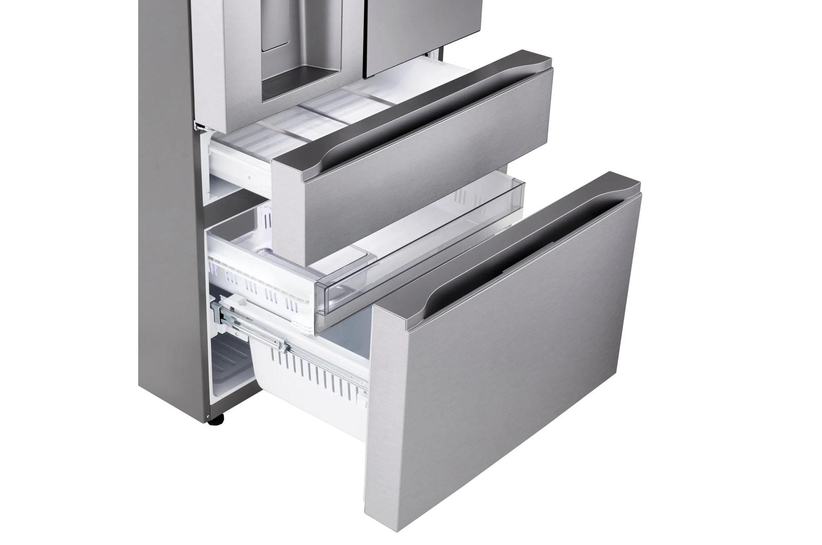 Lg LF29S9775S 29 Cu. Ft. Standard-Depth Max&#8482; 4-Door French Door Refrigerator With Mirror Instaview® Mycolor&#8482; And Mini Craft Ice&#8482;