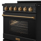 Thor Kitchen RSG30PBBRZ 30 Inch Professional Gas With Precision Knob Control In Black/Bronze