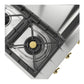 Ilve UHCP48FNSSGLP Ilve Uhcp48Fnssglp Nostalgie Ii 48 Inch Built-In Gas Rangetop With Griddle, In Stainless Steel (Liquid Propane, Brass)