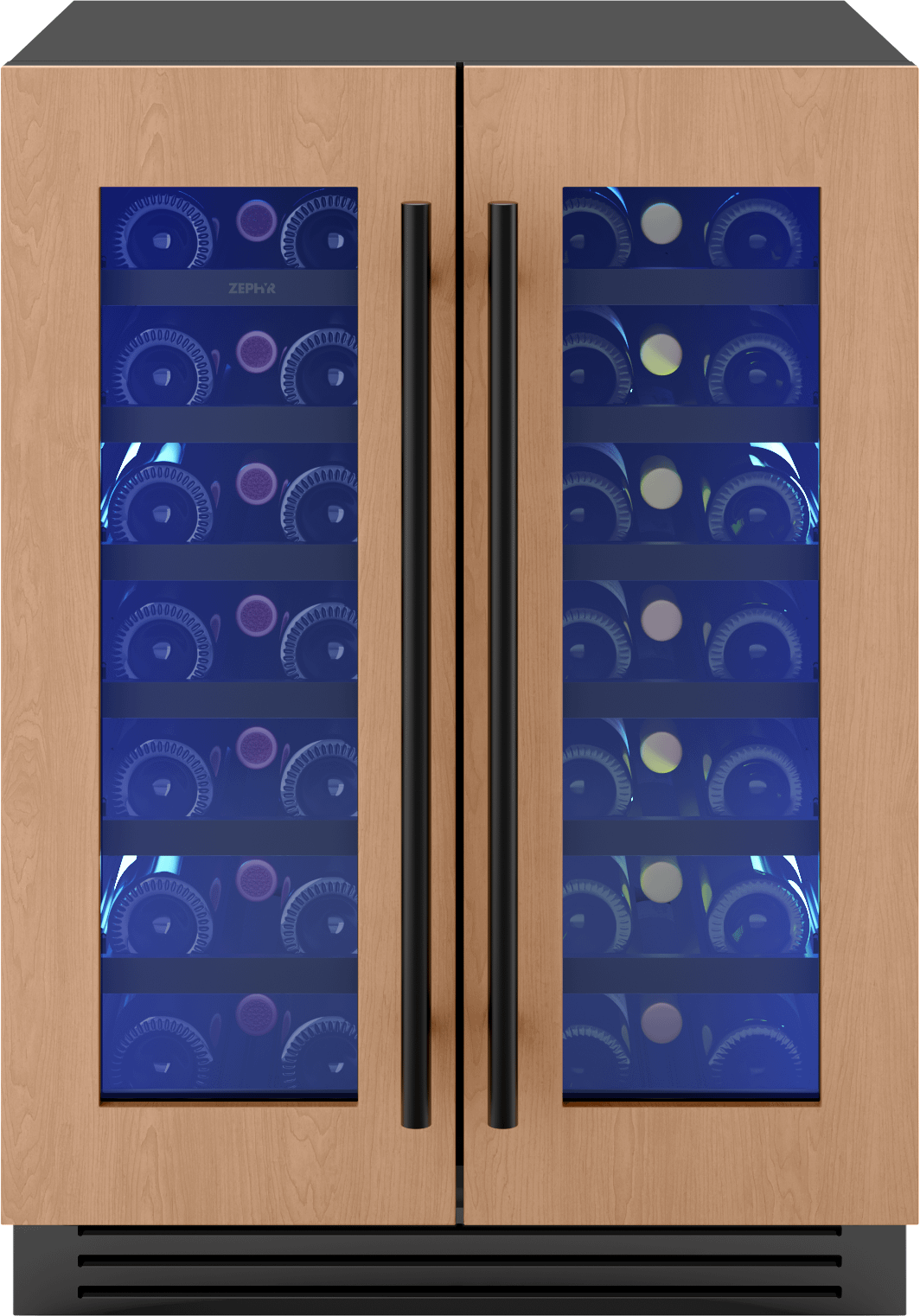 Zephyr PRW24C32CPG Presrv Wine Cooler, 24In Uc, Panel Ready, French Door
