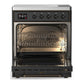 Ilve UMIB30QNR3MGB Ilve Umib30Qnr3Mgb Majestic Iii 30 Inch Induction Range With 4 Elements, 4 Cu. Ft. Oven Capacity (Solid Door, Graphite Matte, Burnished)