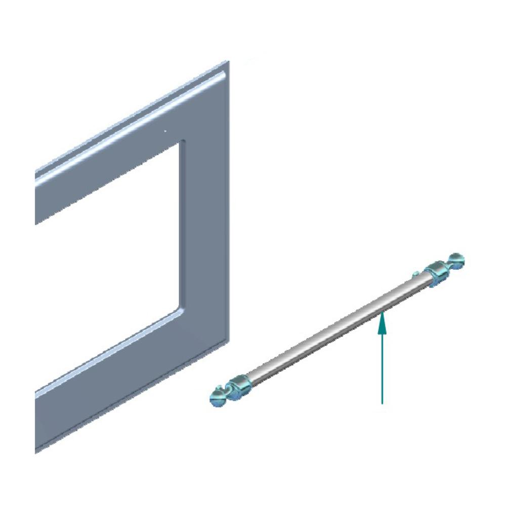 Ilve EA4270009000018 Ilve Parts Ea4270009000018 Majestic Burnished Handle For Uov 60 And Uov 76 Ovens (A/116/26/18)
