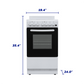 Element Appliance EER204MSCW Element 1.9 Cu. Ft. 20 Electric Range - White (Eer204Mscw)