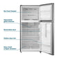 Element Appliance ERT18CSES Element 18.1 Cu. Ft. Top Freezer Refrigerator - Stainless Steel, Energy Star