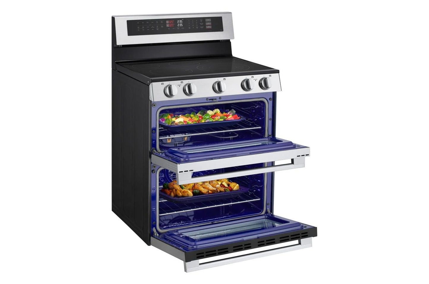 Lg LDEL7324YE 7.3 Cu. Ft. Smart Electric Double Oven Freestanding Range With Probake Convection®, Air Fry & Air Sous Vide