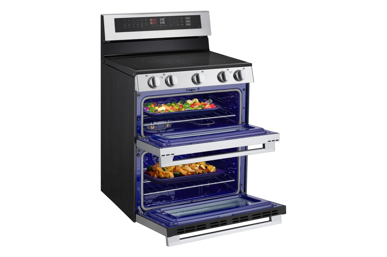 Lg LDEL7324YE 7.3 Cu. Ft. Smart Electric Double Oven Freestanding Range With Probake Convection®, Air Fry & Air Sous Vide