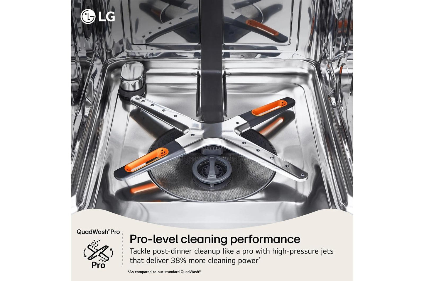 Lg LDNTH753D Smart Flushfit™ Top Control Dishwasher With 1-Hour Wash & Dry, Quadwash® Pro, Truesteam® And Dynamic Heat Dry™ W/Autovent Dry™