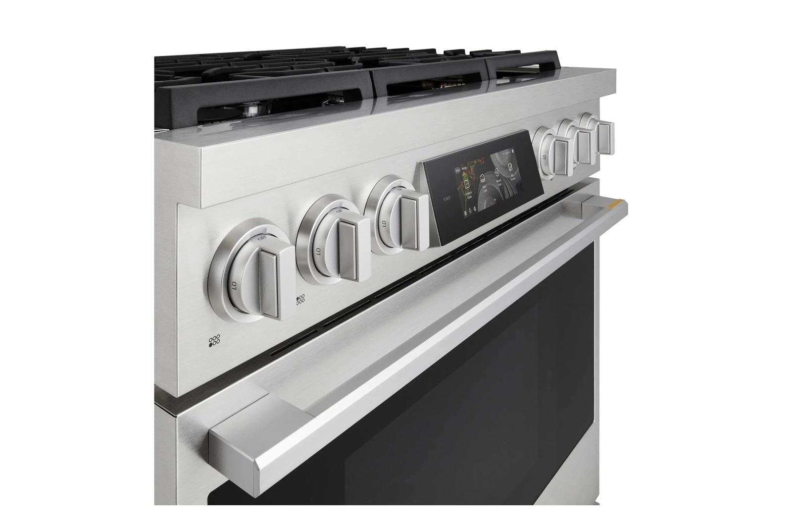 Lg LPGU6319Y Lg Signature 6.3 Cu. Ft. Smart Gas Slide-In Pro Range With Dynamic Probake® Convection, Air Fry, Air Sous Vide And Roast Mode