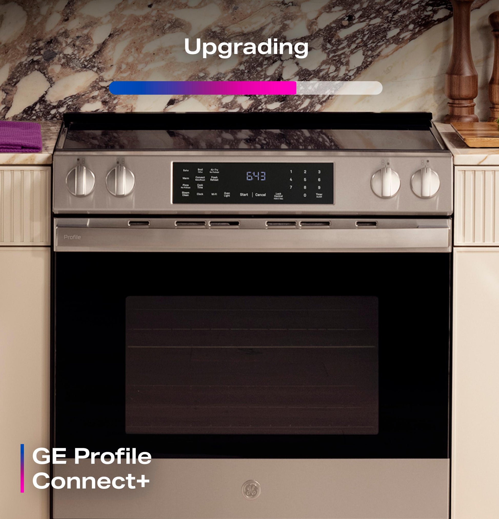 Ge Appliances PHS700AYFS Ge Profile&#8482; Energy Star® 30" Smart Slide-In Induction And Convection Range With No Preheat Air Fry And Easywash&#8482; Oven Tray