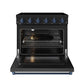 Thor Kitchen RSE36PBBLU 36 Inch Professional Electric Range In Black/Blue Gordon Ramsay Series