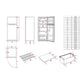 Verona VEFTF2817RWH Verona Veftf2817Rwh 28 Inch Top Freezer Refrigerator With 17.6 Cu. Ft. Total Capacity, Reversible Doors, Recessed Handle, Energy Star (White)