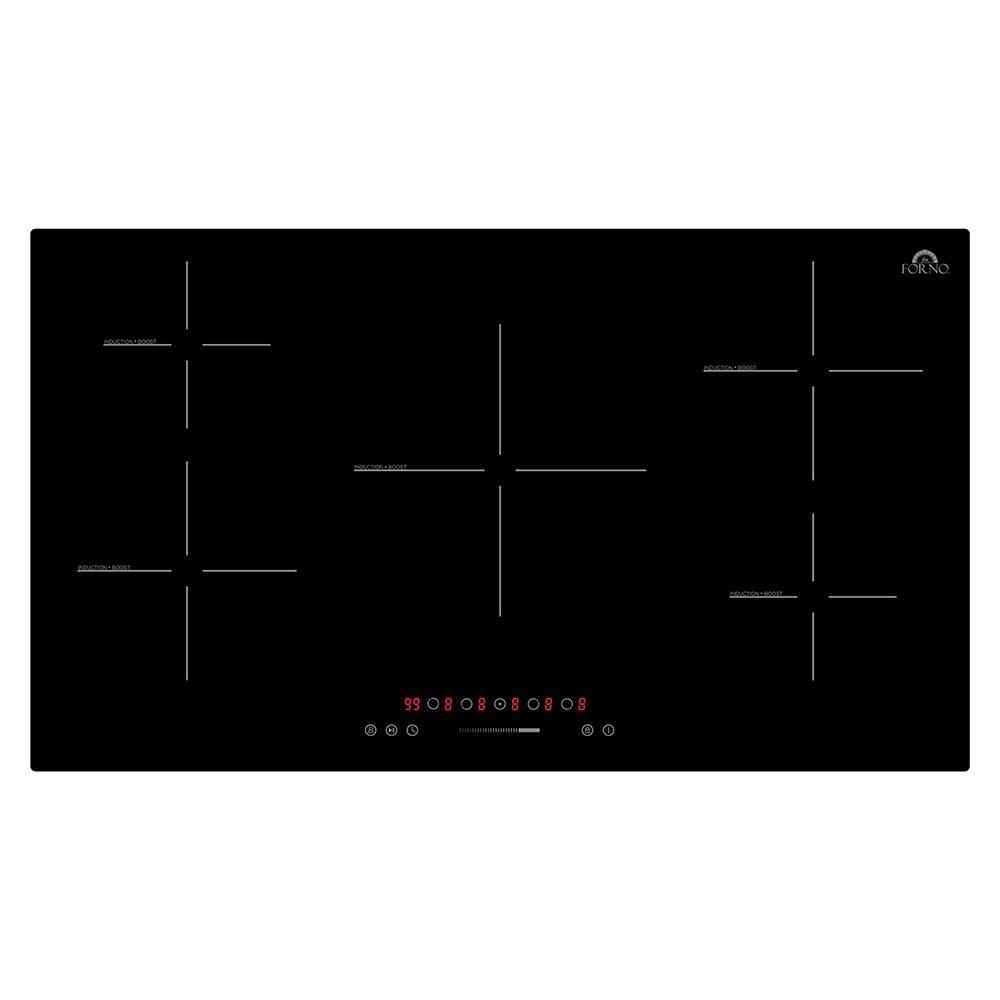 Forno FCTIN058336 Forno Parco 36-Inch Induction Cooktop, 5 Zones, 10,200W Total Power, Touch Control, 9 Power Levels, Booster Function