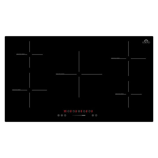 Forno FCTIN058336 Forno Parco 36-Inch Induction Cooktop, 5 Zones, 10,200W Total Power, Touch Control, 9 Power Levels, Booster Function