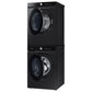 Samsung F1657834084068 Bespoke Ultra Capacity Front Load Washer And Electric Dryer In Brushed Black