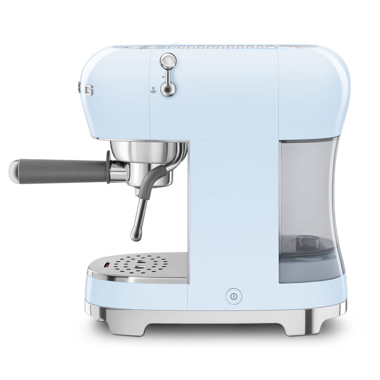 Smeg ECF02PBUS Espresso Coffee Machine Pastel Blue Ecf02Pbus