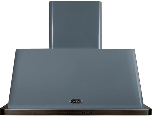 Ilve UAM100BG Majestic 40 Inch Blue Grey Wall Mount Range Hood