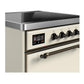 Ilve UMIB30QNR3AWB Ilve Umib30Qnr3Awb Majestic Iii 30 Inch Induction Range With 4 Elements, 4 Cu. Ft. Oven Capacity (Solid Door, Antique White, Burnished)