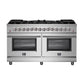 Forno FFSGS612560 Forno Massimo 60-Inch Freestanding Dual Fuel Range, 10 Burners, Double Convection Ovens