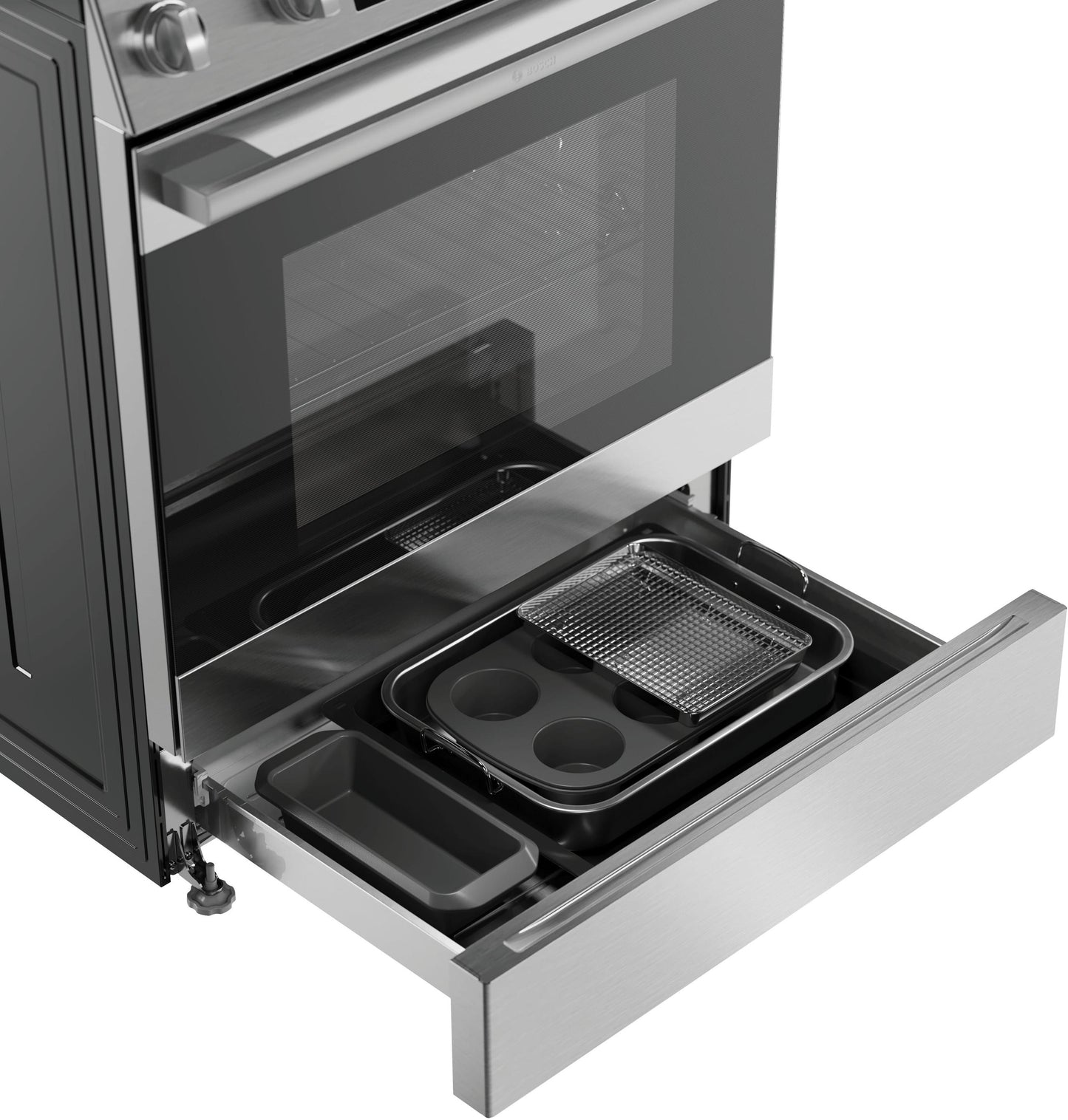 Bosch HEF3050MU 100 Series, Freestanding Electric Cooker, 30'', Stainless Steel