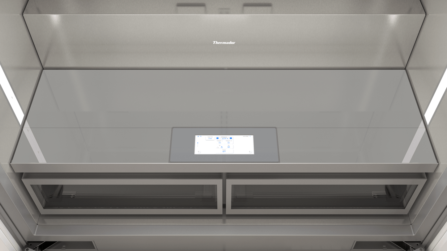 Thermador T48BT122NS Freedom®, Built-In French Door Bottom Freezer, Stainless Steel