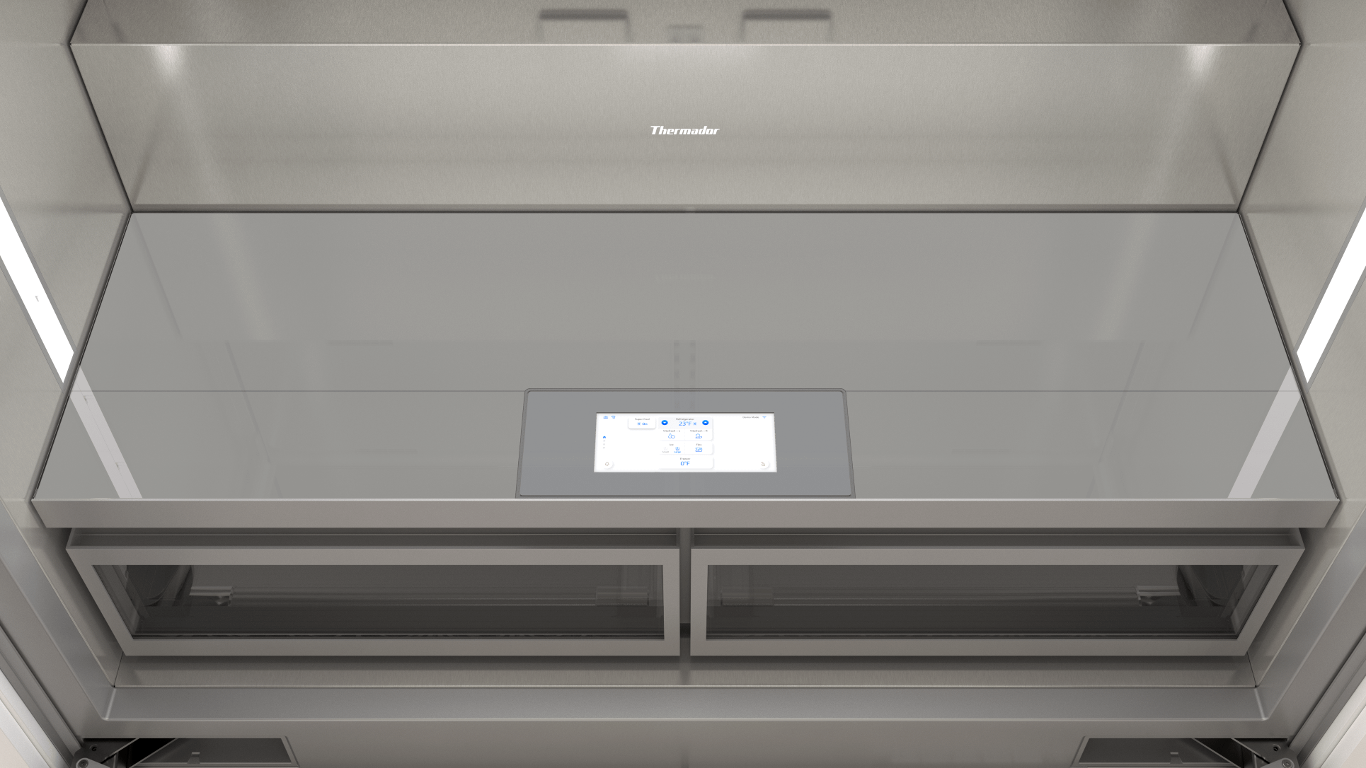 Thermador T48BT122NS Freedom®, Built-In French Door Bottom Freezer, Stainless Steel