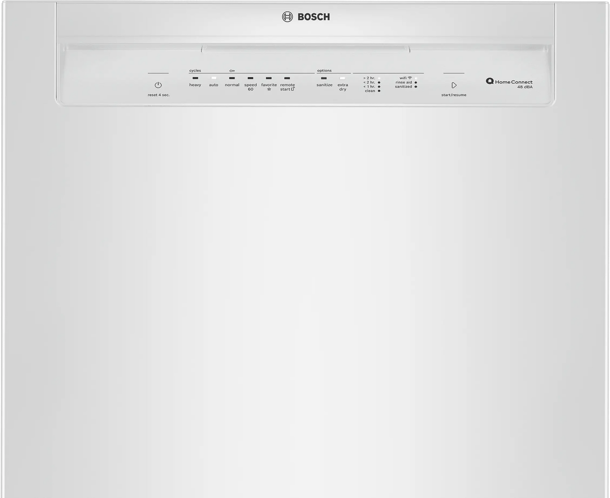 Bosch SHE43DM2N 300 Recessed Handle, 48 Dba, Standard 3Rd Rack, Puredry - Wh